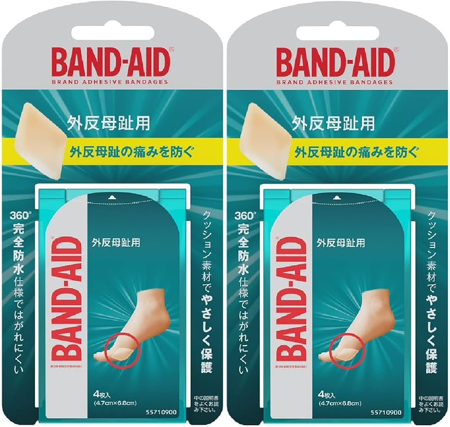 Amazon.co.jp: BAND-AID(バンドエイド) 外反母趾用 レギュラーサイズ 4