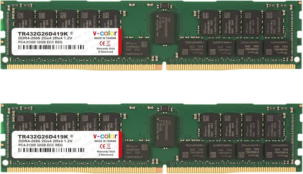 Amazon | v-color Hynix 純正IC サーバー用メモリ DDR4-2666MHz PC4
