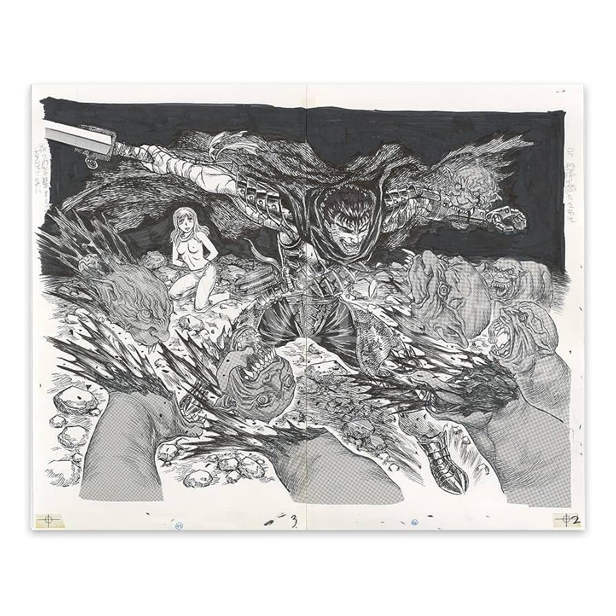 キャラファイングラフ Type F 光の鷹／狂戦士 複製原画 Berserk 【公式