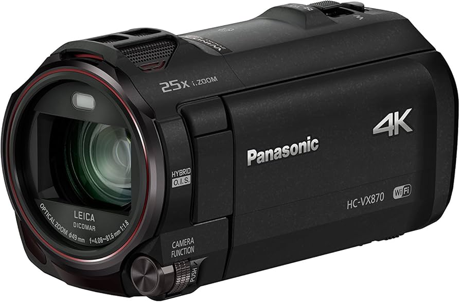 Amazon.com : Panasonic HC-VX870K 4K Ultra HD Camcorder, Twin Video