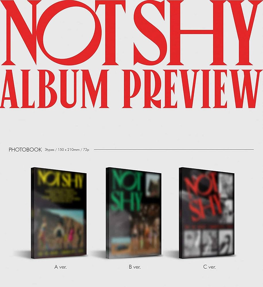 ITZY - Not Shy Album, B Ver. Cover incl. CD, Photobook, Pre-Order