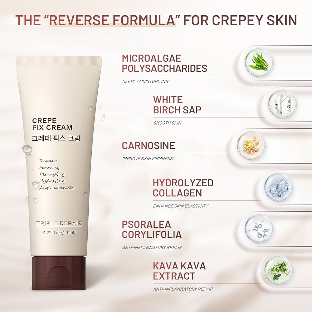 Amazon.com : ZZILME Moisturizing Crepe Fix Cream – Tightens and