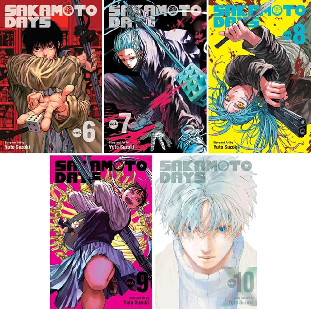 Sakamoto Days Vol. 6 – 10 Manga Set: Yuto Suzuki, Yuto Suzuki
