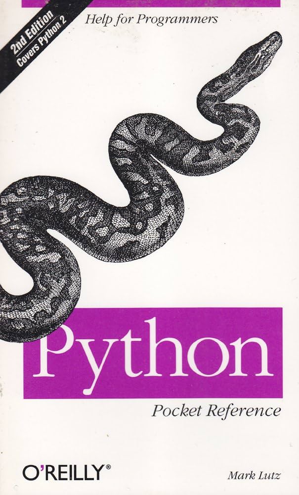 Python: Pocket Reference: Lutz, Mark: 9780596158088: Amazon.com: Books