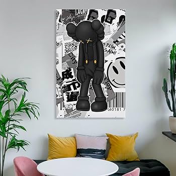 Amazon.co.jp: KAWS Sesame Street 絵画 インテリア カウズ セサミ