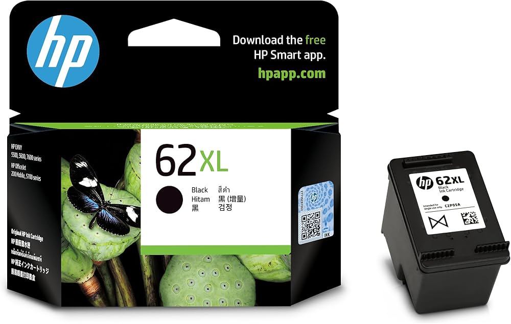 Amazon.co.jp: HP 62XL 純正 インクカートリッジ 黒 ブラック 増量