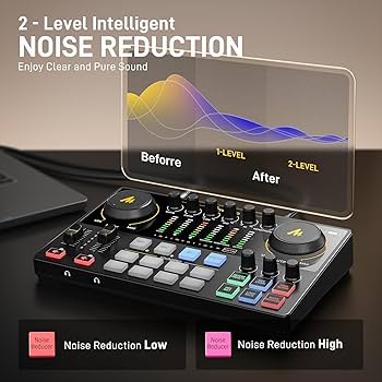 Amazon.com: MAONO Podcast Equipment Bundle for 2: Audio Interface