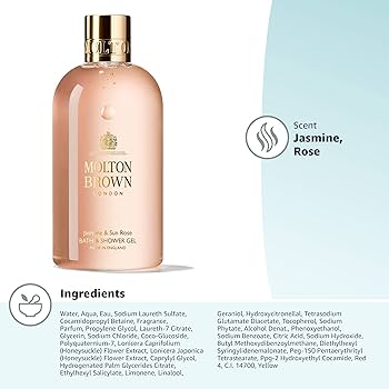 Amazon.com: Molton Brown Jasmine & Sun Rose Bath & Shower Gel, 10