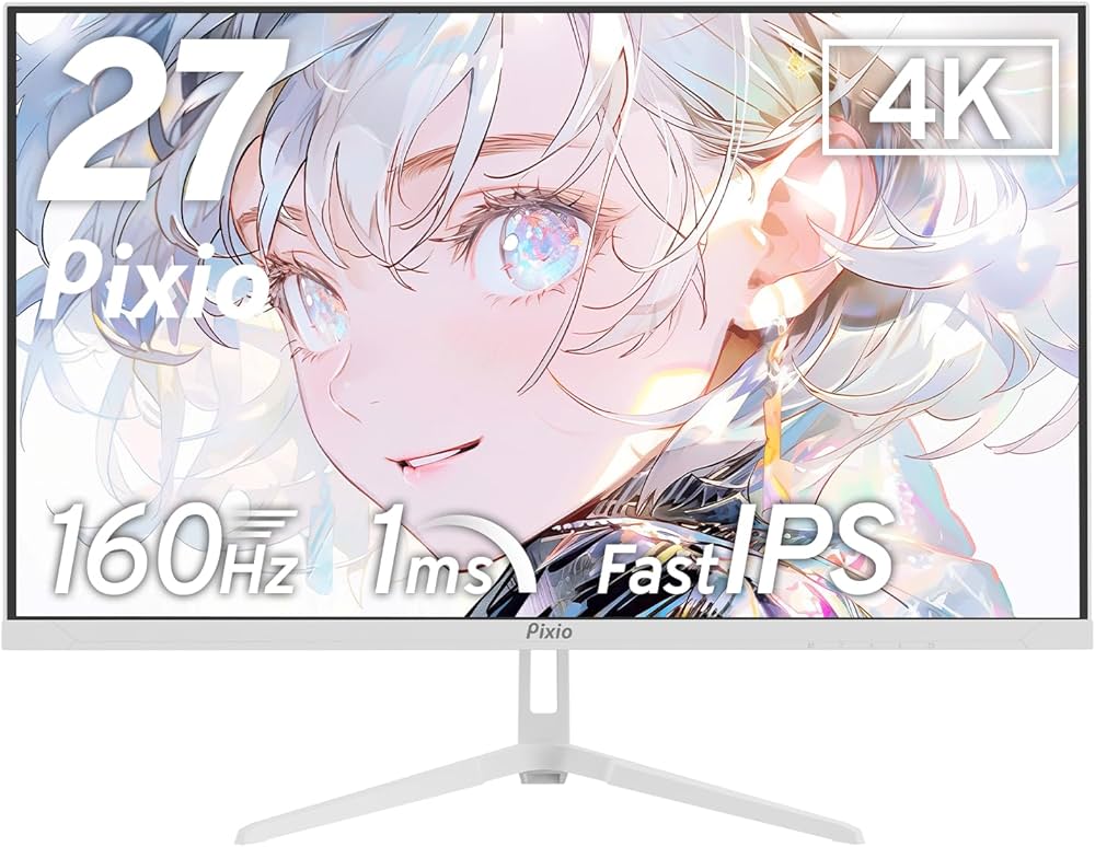 Amazon.co.jp: Pixio PX27U Wave White ゲーミングモニター 27インチ