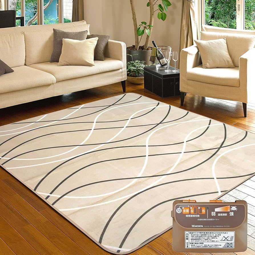 Amazon | MORITA 電気カーペット 3畳 ホットカーペットカバー付 セット