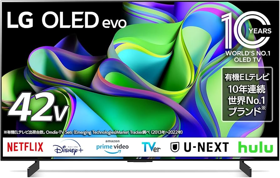 Amazon | LG 有機ELテレビ OLED42C3PJA 42V型 4Kチューナー内蔵