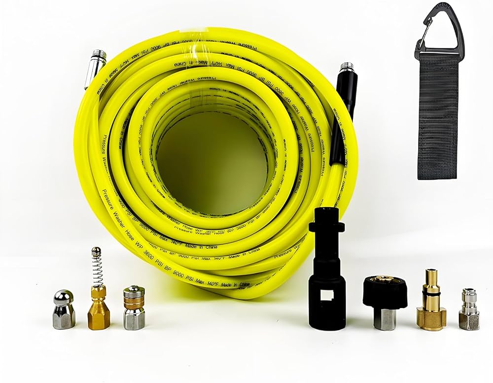 Amazon.co.jp: 高圧排水管清掃ホースセット逆噴射ノズル付き 排水管