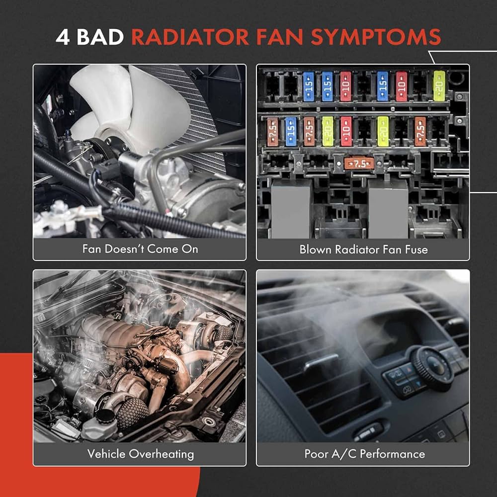 Amazon.co.jp: A-Premium左エンジンラジエーター冷却ファンアセンブリ