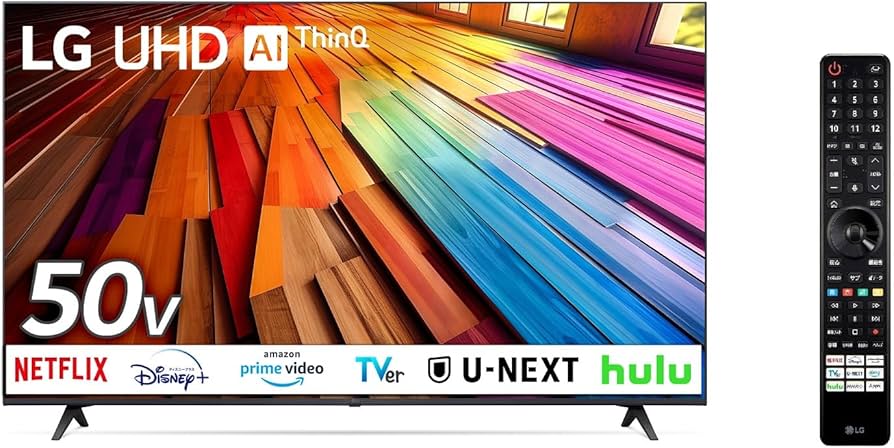 Amazon | 【マジックリモコン付】 LG 液晶テレビ 50UT8000PJB [50V型