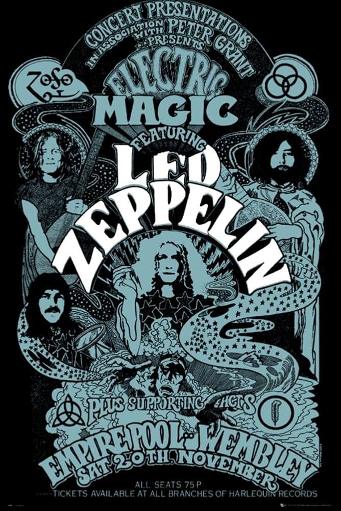 Amazon.com: Led Zeppelin - Music Poster/Print (Wembley Stadium