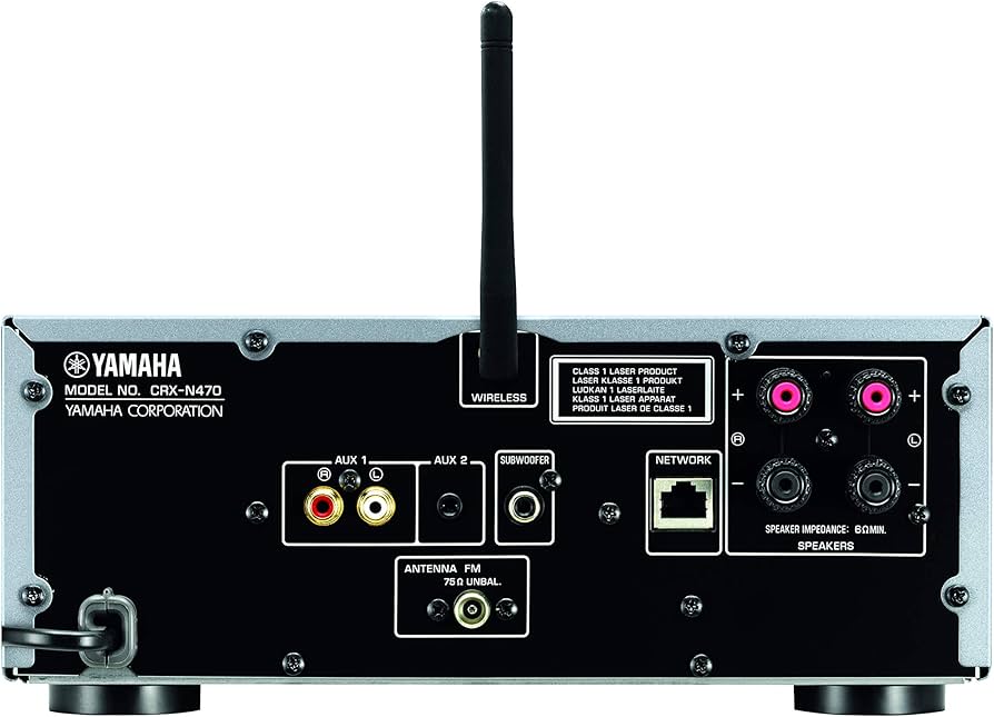 Yamaha CRX-N470 Network CD Receiver with Wi-Fi, MusicCast, AirPlay