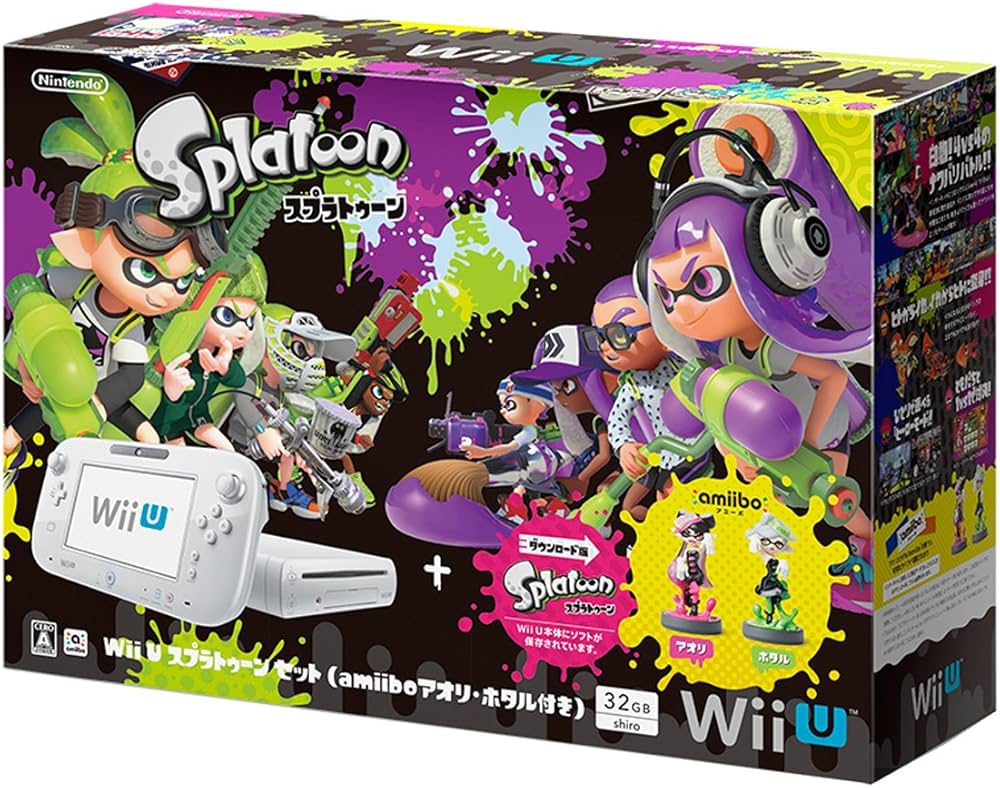 Amazon | Wii U スプラトゥーン セット (amiibo アオリ・ホタル付き