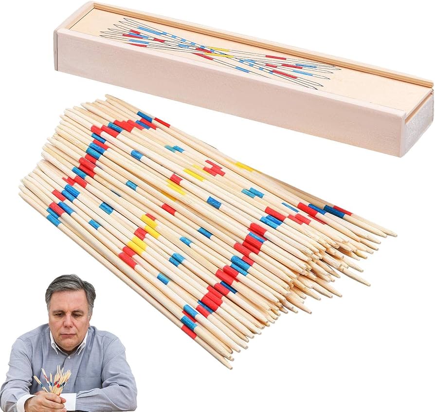 Amazon.co.jp: ジャンボピックアップスティッククラシック木製ゲーム