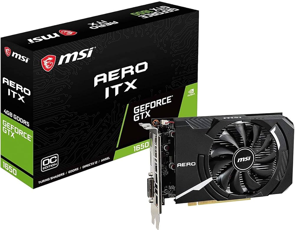 Amazon | MSI GeForce GTX 1650 AERO ITX 4G OC グラフィックスボード
