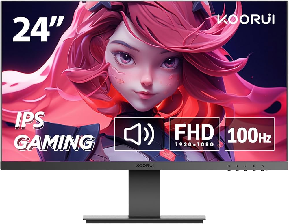 Amazon.co.jp: KOORUI モニター 24インチ、ゲーミングモニター IPS FHD