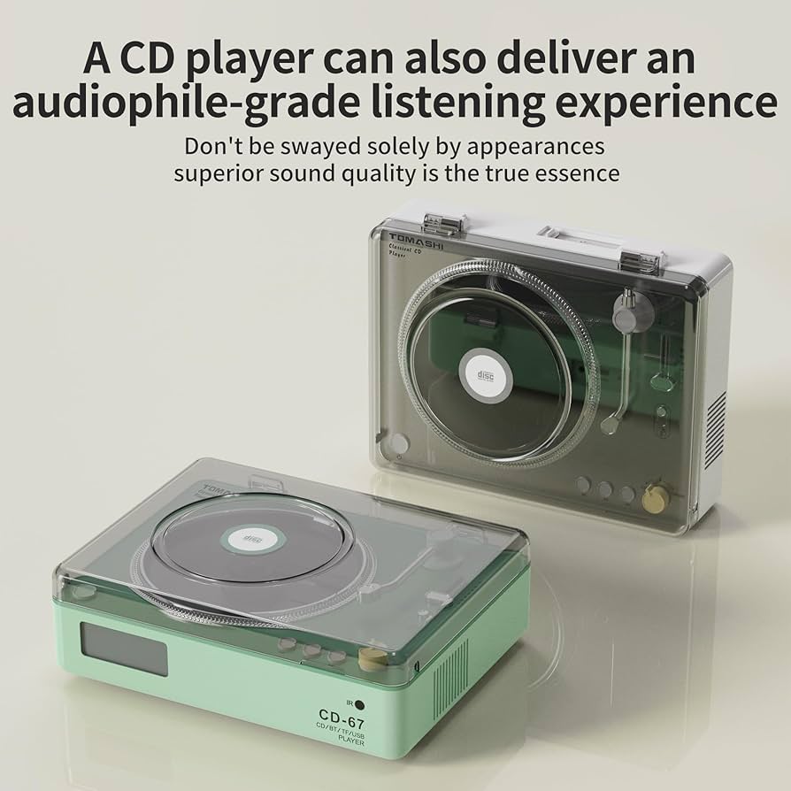 Amazon.com: CD Player with Stereo Speakers, Retro Portable CD
