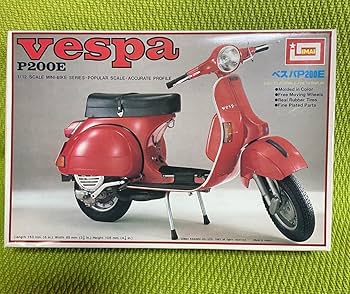 Amazon.co.jp: vespa p200E 1 12 scale ベスパ プラモデル 組み立て