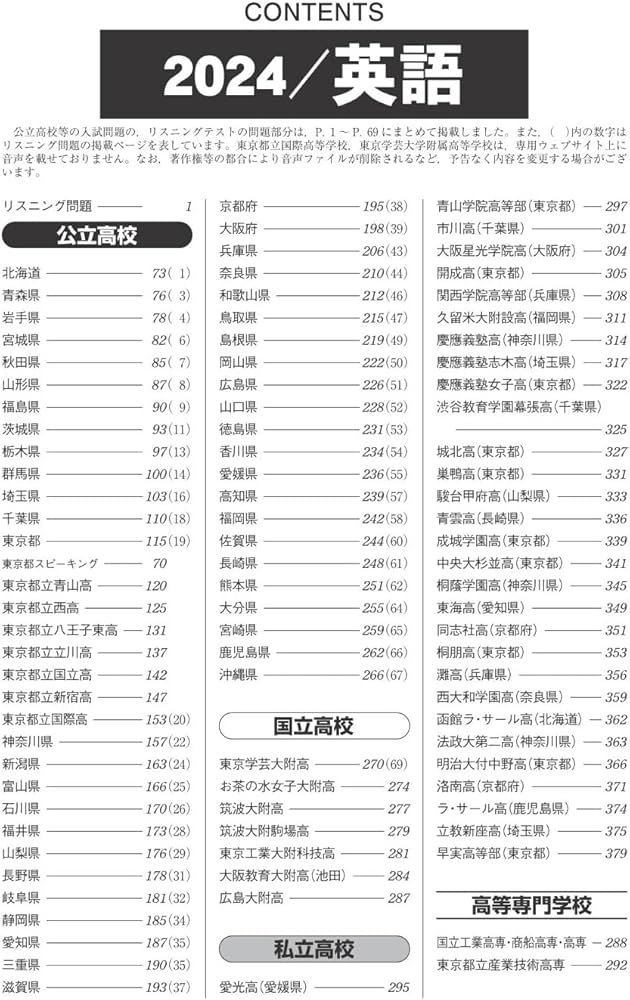 2025年受験用 全国高校入試問題正解 英語 | 旺文社 |本 | 通販 | Amazon