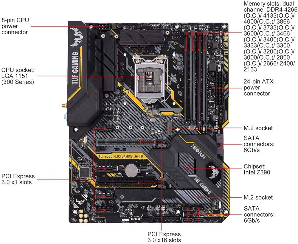 Amazon | ASUS TUF Z390-Plus ????? (Wi-Fi) LGA1151 (Intel 8th and