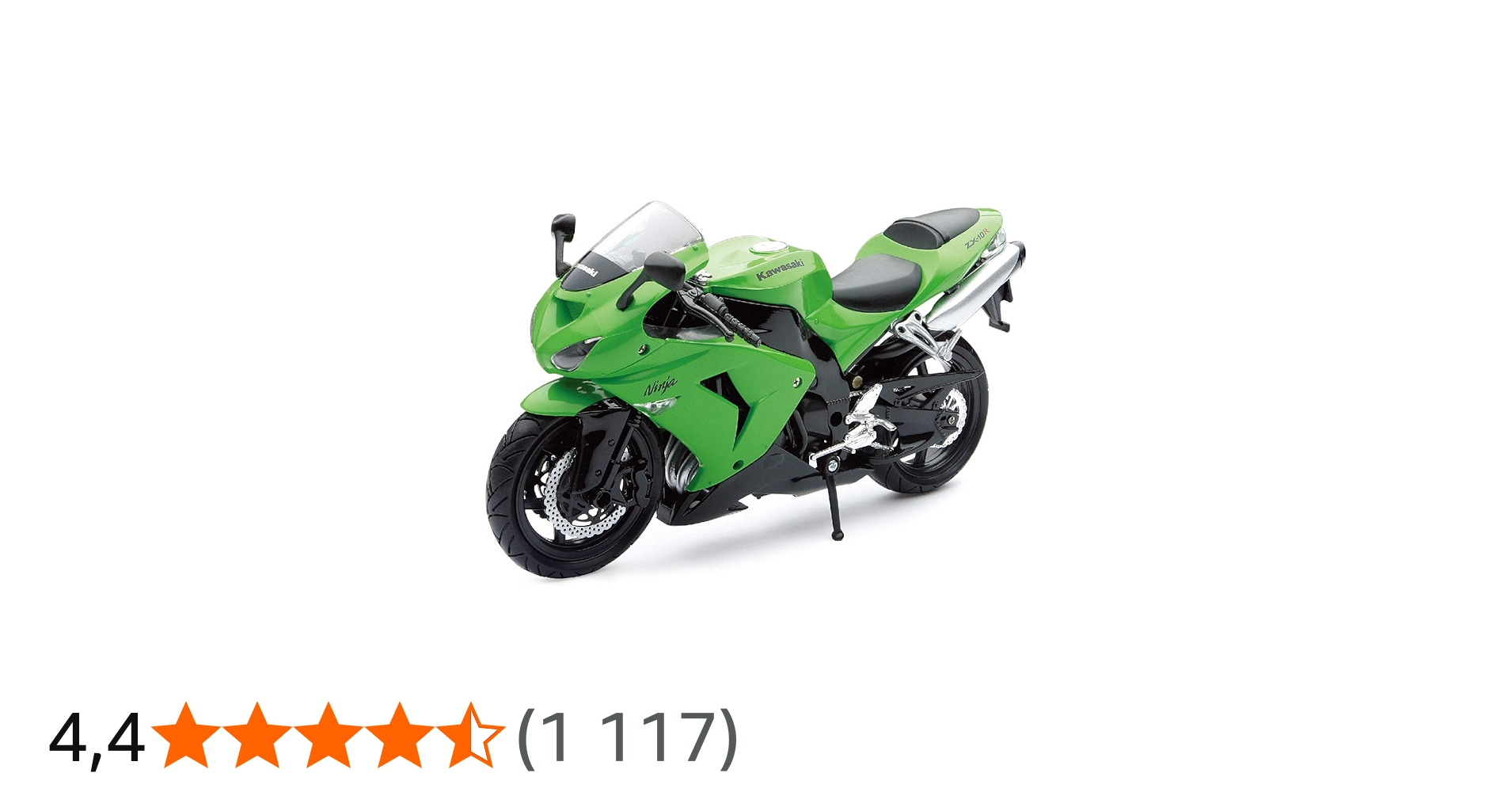 New Ray 42443 A - Kawasaki ZX 10 R/Honda CBR motocykl, miniaturowy
