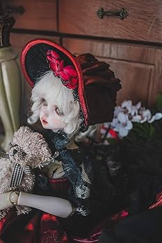 Amazon.co.jp: 1/3 1/4 1/6ドール用Bjd 復古風 貴族風 赤ずきんドレス
