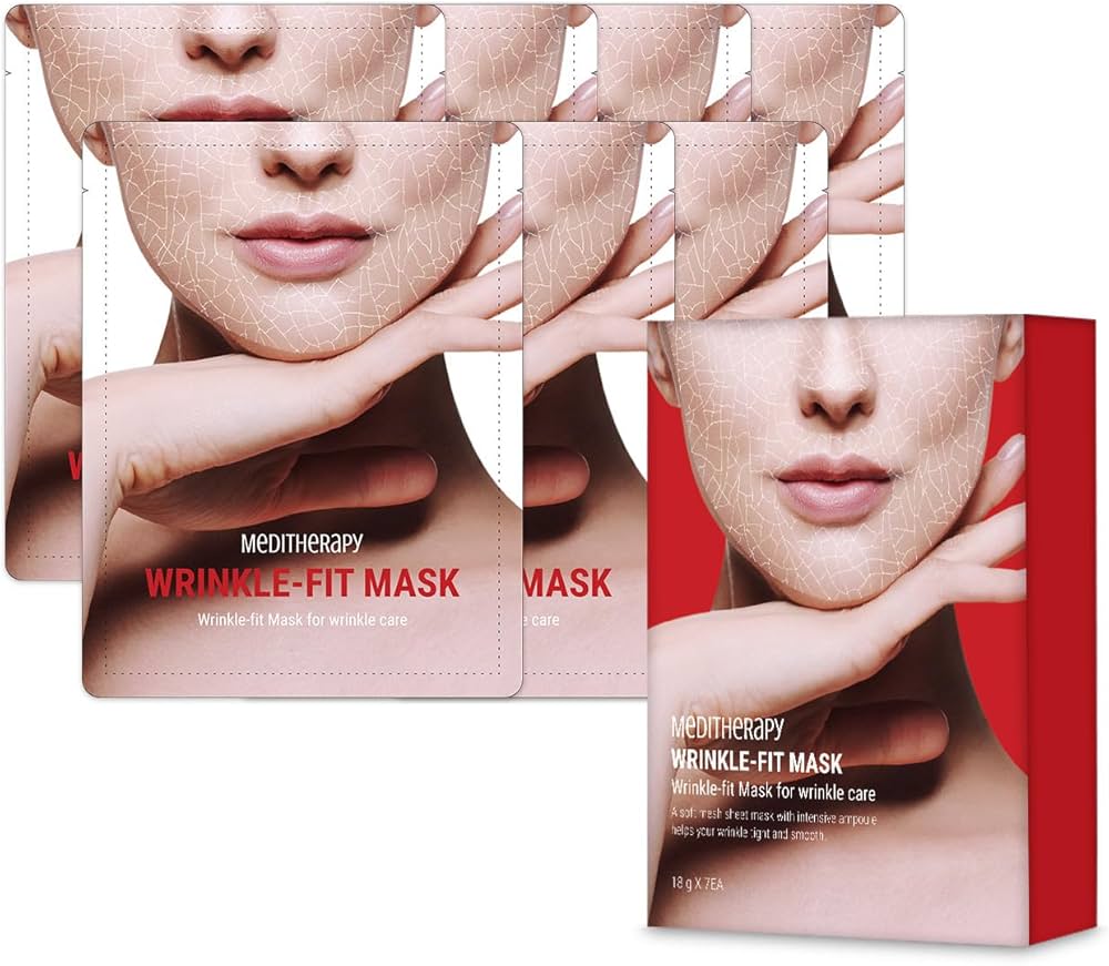 Amazon.com : MEDITHERAPY Wrinklt-fit Mask(7EA), Collagen Mask