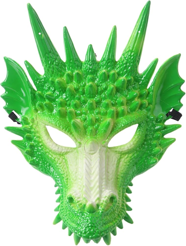 Amazon.com: Altsuceser 3D Dragon-Mask, Cosplay-Mask Dragon's Head