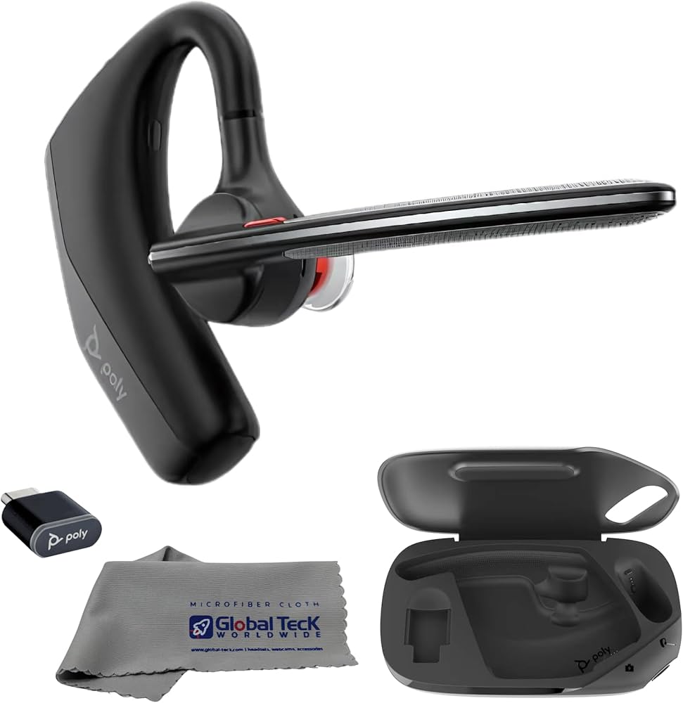 Poly Voyager Legend 50 UC Bluetooth Earbuds, Charging Case, AI