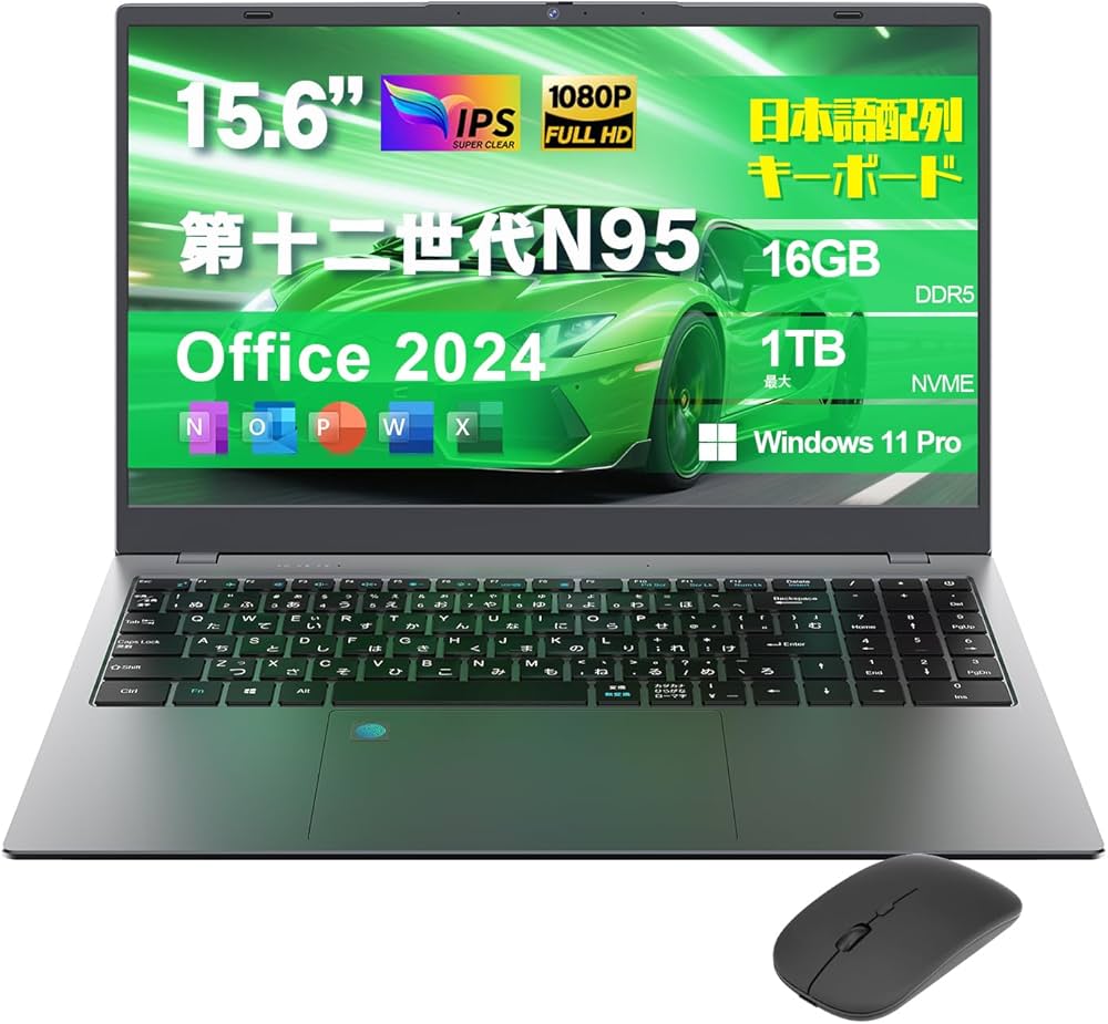 Amazon.co.jp: 【ノートパソコン 16GB DDR5爆速メモリ+512GB Nvme SSD