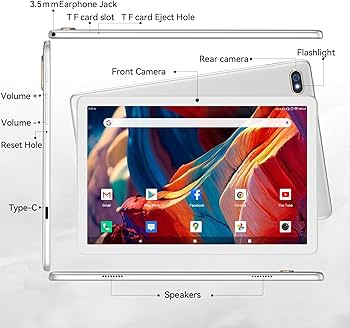 Amazon.com : Tablet 10.1 Inch 128 Storage+1TB Expand 2 in 1