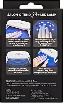 Amazon.com : KISS Salon X-tend Pro LED Lamp, LED Gel Nail Kit