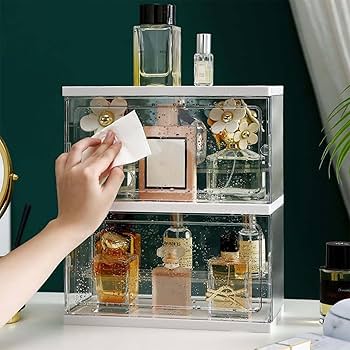 Amazon.co.jp: 香水収納箱 香水ホルダー 透明 防水防塵 香水