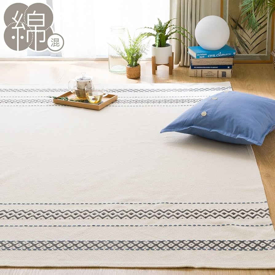 Amazon｜ニトリ 綿混 ラグsi 120X180cm NITORI 7125662｜ラグ