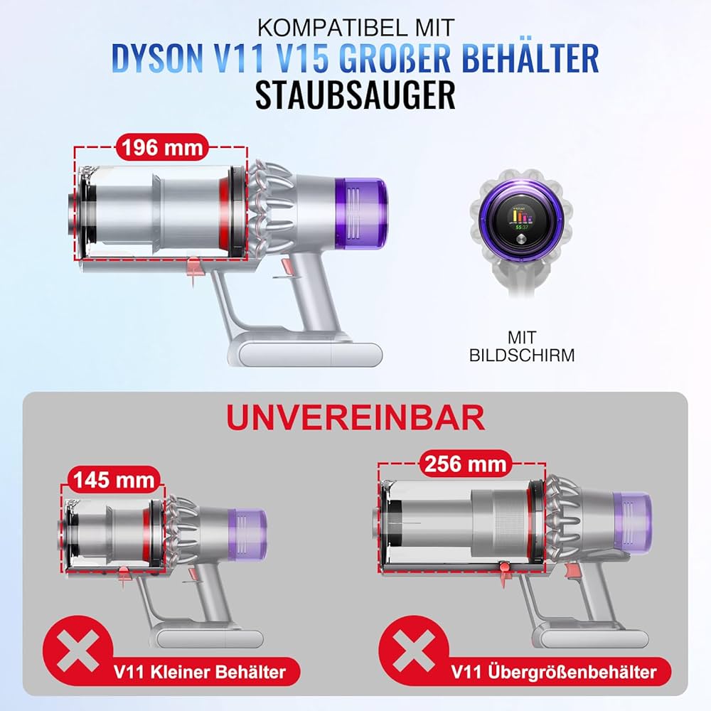 Dyson V11 V15 SV14 SV15 SV22 elektrikli süpürge için geliştirilmiş