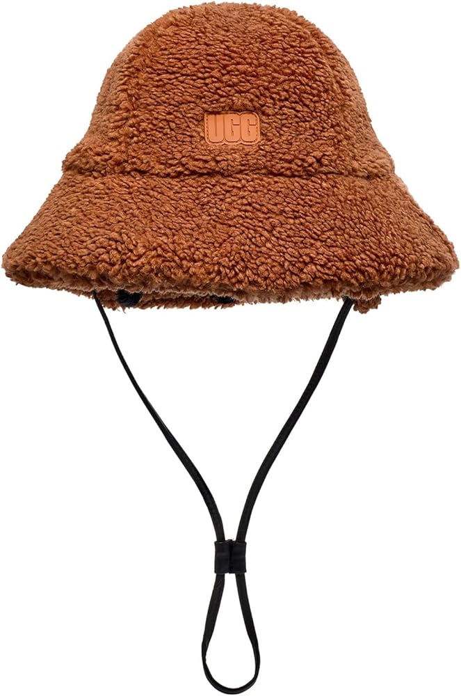 Amazon | UGG 綿毛 リサイクル マイクロファー 裏地 バケットハット 硬