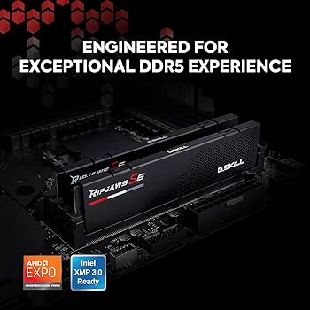 G.SKILL Ripjaws S5 Series DDR5 RAM (Intel XMP 3.0 & AMD Expo) 64GB
