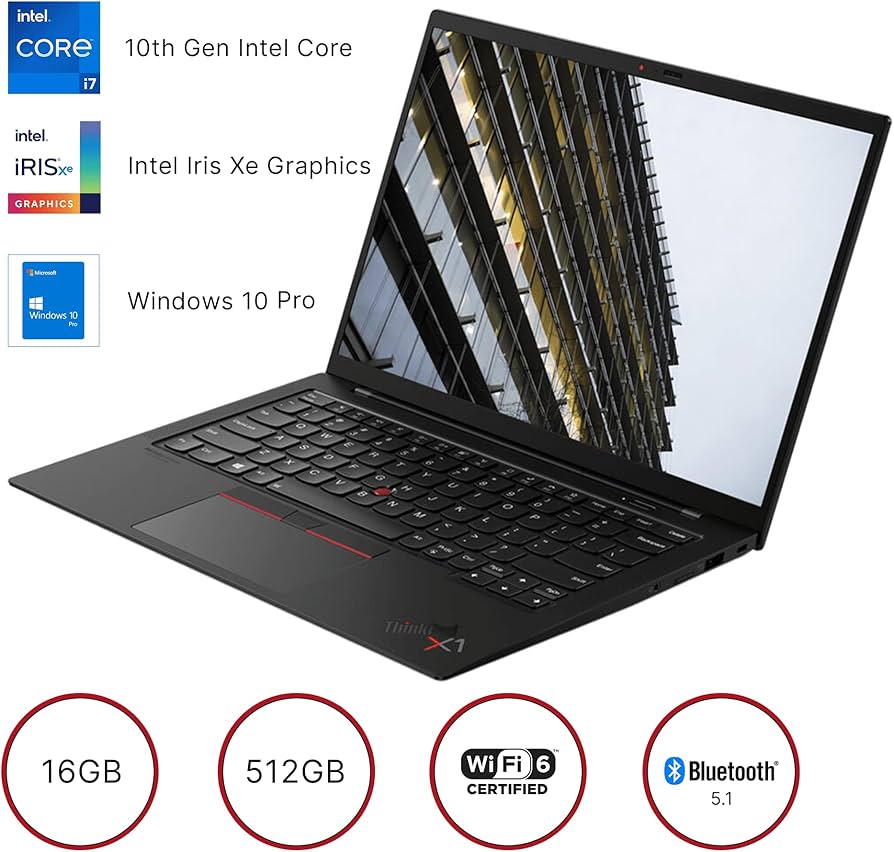 Amazon.com: Lenovo ThinkPad X1 Carbon Gen 8 14-inch FHD