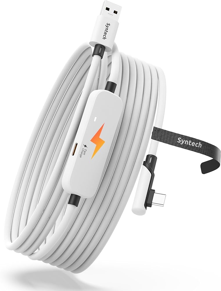 Amazon.co.jp: Syntech リンクケーブル 5M 充電付き、Meta Quest 3S