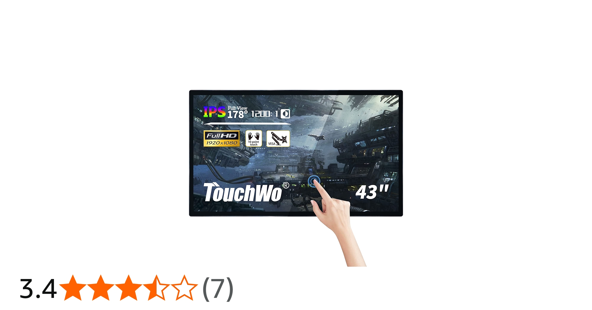 Amazon.co.jp: TouchWo 43インチの産業用タッチスクリーンのモニター