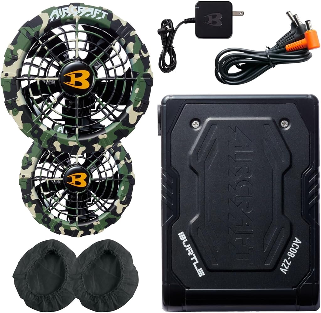 暑さ対策・冷却グッズ BURTLE AC08-2 FAN UNIT 22V BURTLE（バートル