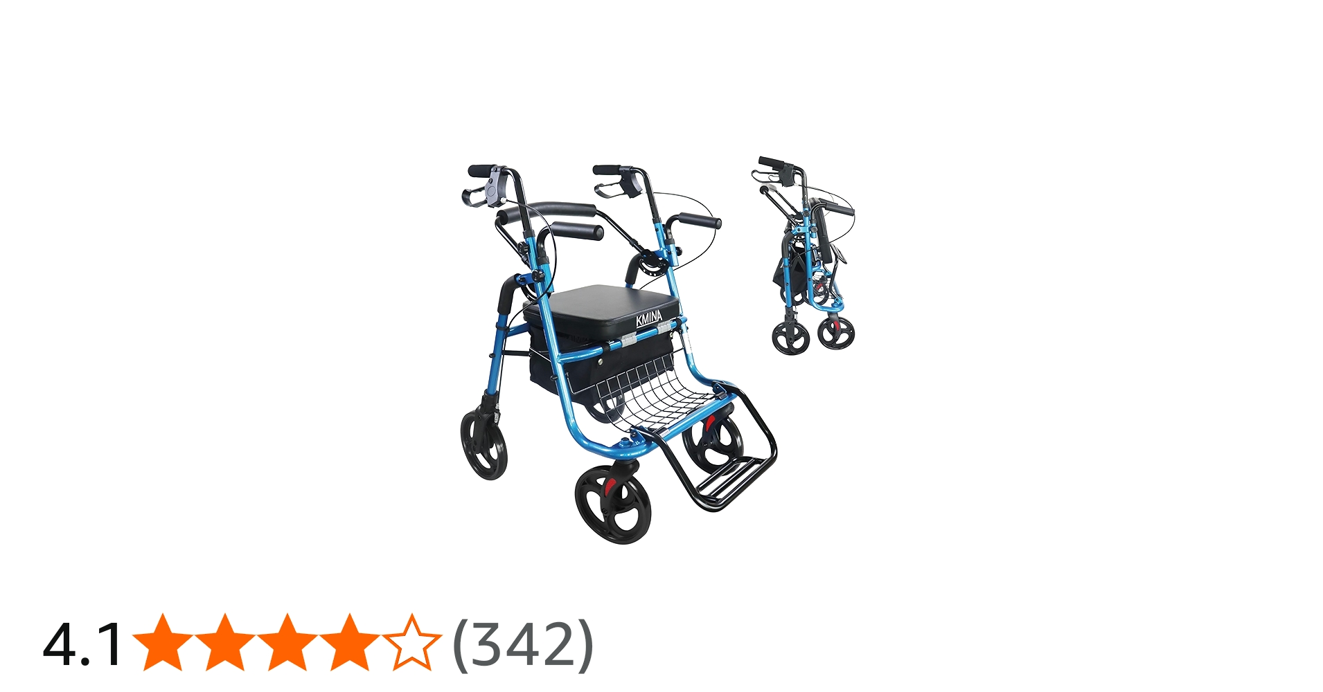 Amazon | KMINA 歩行器 高齢者用 室内・室外兼用 介護用 多機能椅子 四