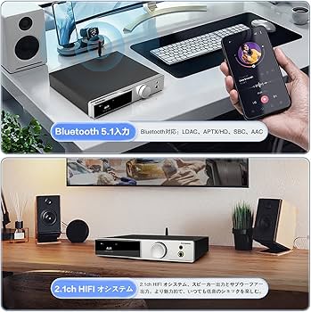 Amazon.co.jp: S.M.S.L AO300 165Wx2 パワー アンプ & MQA DAC