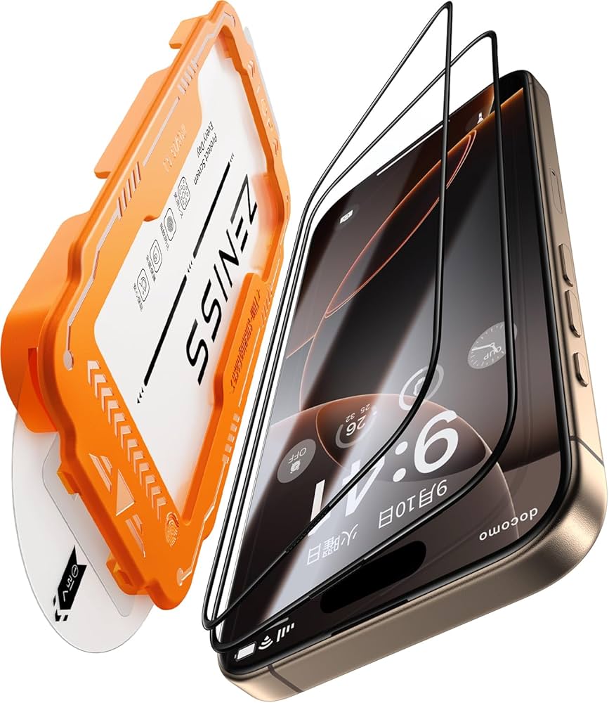 Amazon | Zeniss iPhone 16 Pro ガラスフィルムに適合する 【米軍規格