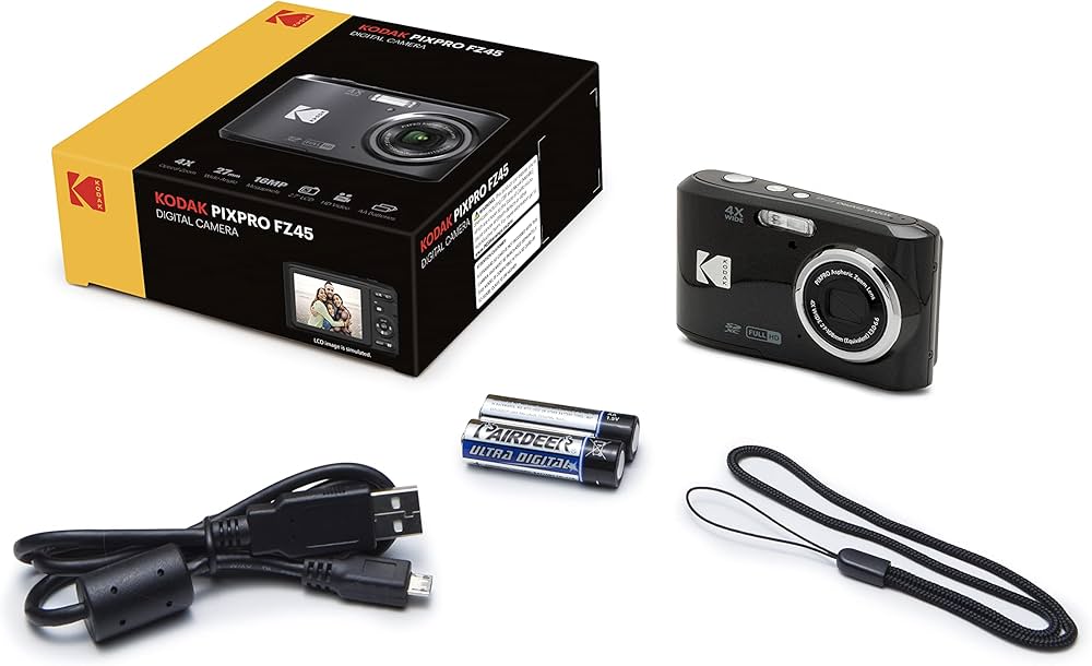 Buy KODAK PIXPRO Friendly Zoom FZ45-BK 16MP Digital Camera with 4X