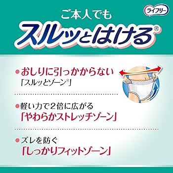 Amazon | ライフリー パンツタイプ うす型軽快パンツ Lサイズ 20枚 2回